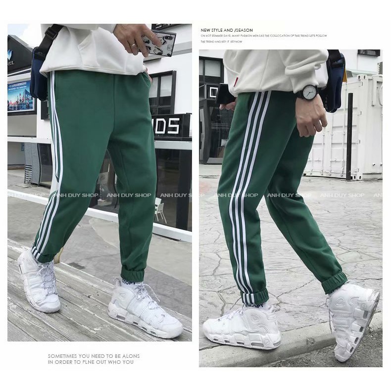 Quần Jogger Nam Nữ 3 Sọc Đủ Màu Đủ Size Phong Cách Thể Thao Năng Động Cá Tính Unisex ANH DUY SHOP JG05