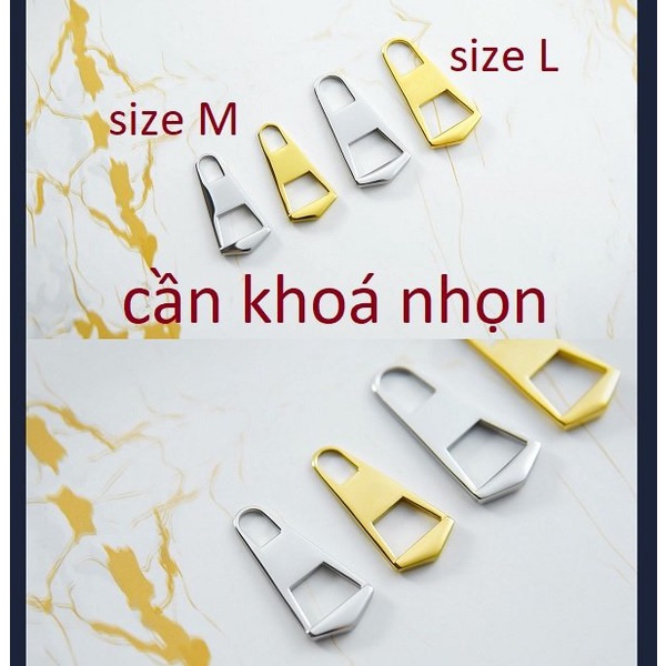 Tay kéo  cho củ khoá dây kéo LV luxury - phụ kiện làm đồ da cao cấp