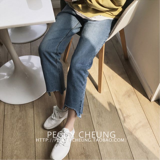 Hàng Sẵn_ Quần Jeans nữ dáng rộng quần dáng cao bồi