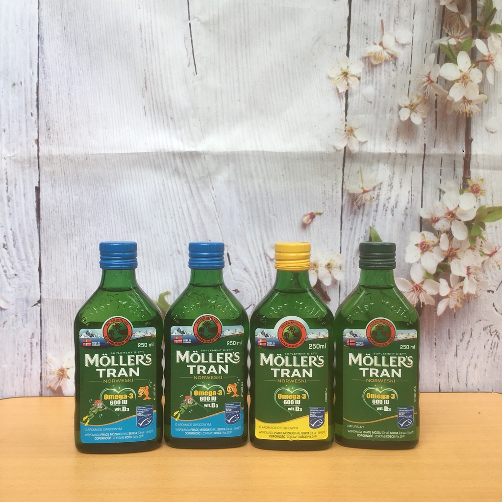 Dầu gan cá tuyết Omega 3 DHA Moller's Tran