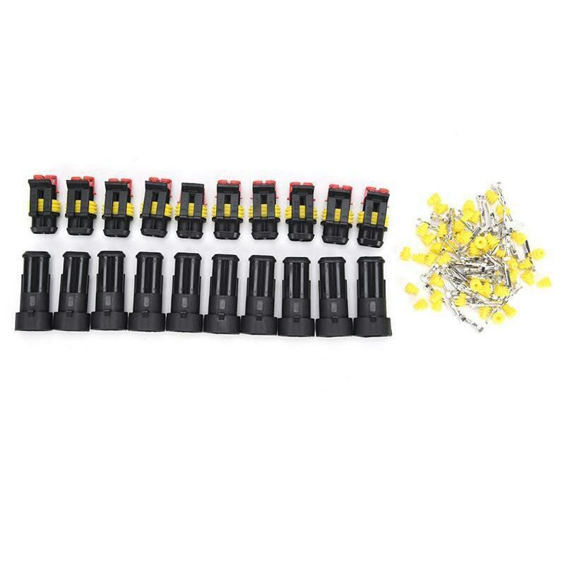 1 Bộ Đầu Nối Dây Điện 2 Chấu Chống Nước Cho Xe Ô Tô