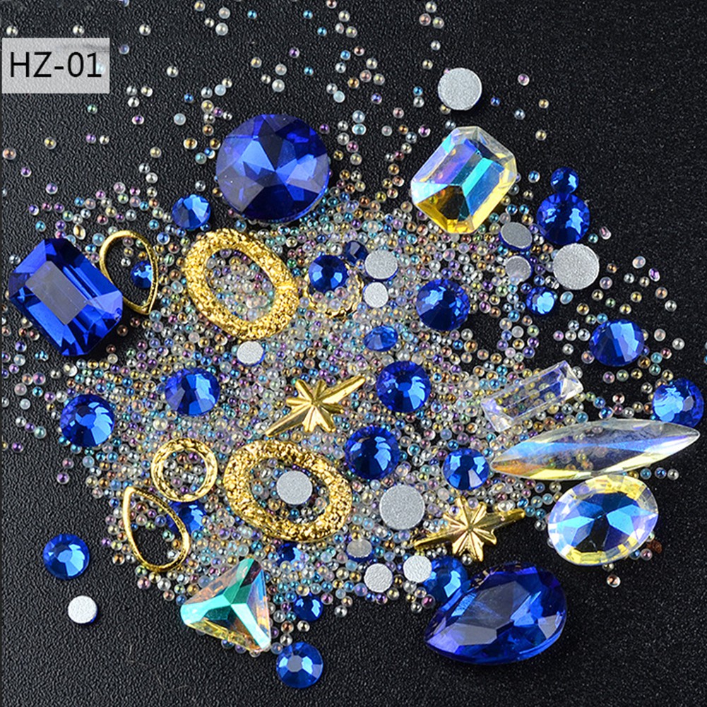 Hộp hạt cườm JLNM trang trí móng tay thời trang