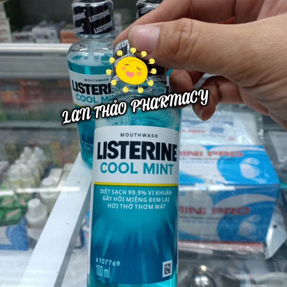 Nước súc miệng bạc hà Listerine Cool Mint 100ml