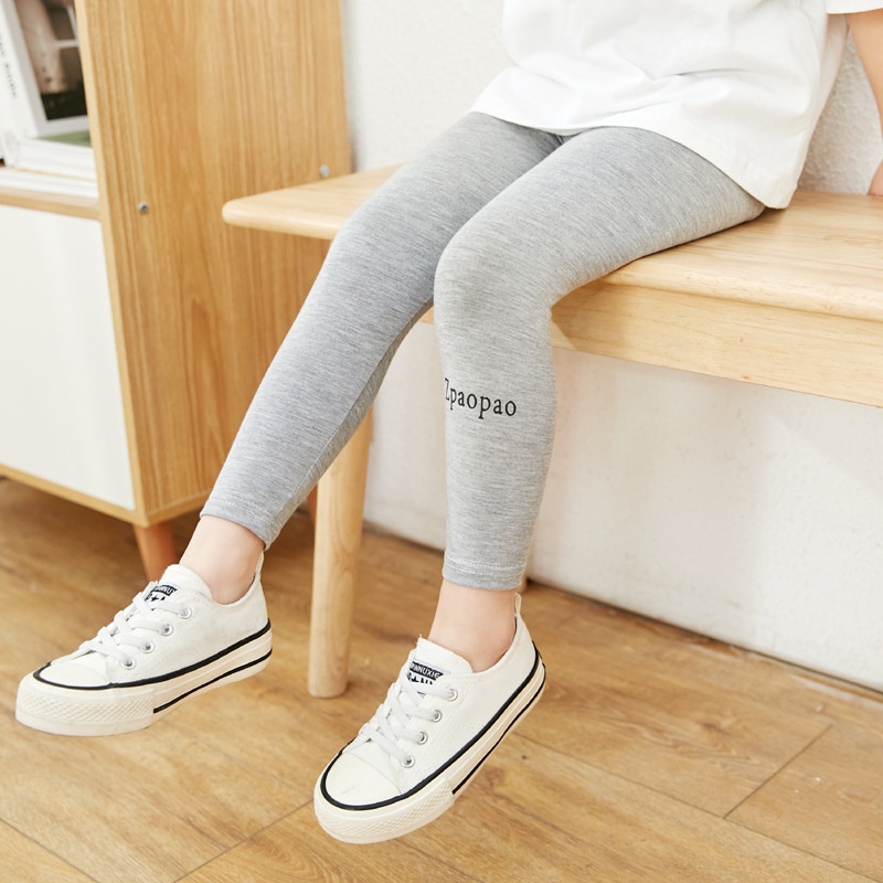 Quần legging YAOEENH co giãn phong cách phương Tây thời trang cho bé gái