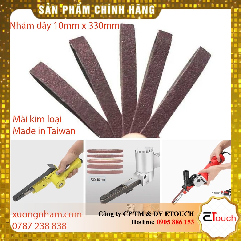 Nhám vòng 10mmx330mm, đai nhám vòng, giáp dây mài kim loại 10mm x 330mm vải x632 Đài Loan