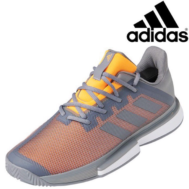 11.11 HOT 🎁 GIÀY TENNIS ADIDAS SOLDMATCH BOUNCE GREY/ORANGE EF0572) uy tín New 2020 New Xịn Cao Cấp 2020 ! HOT ' . ' ' '