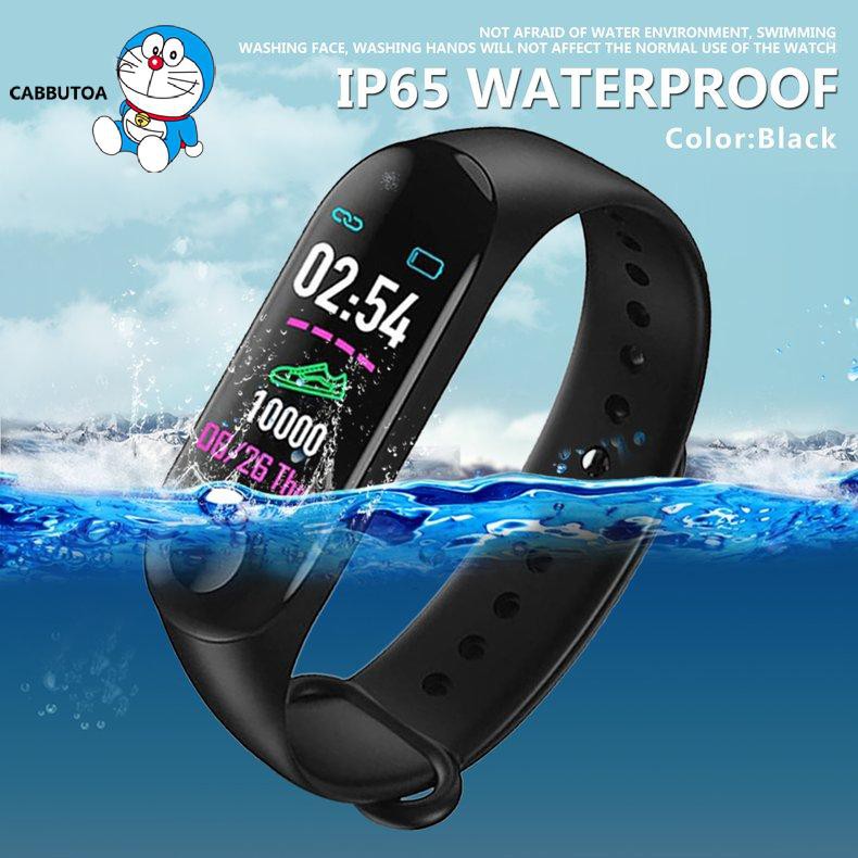 Đồng Hồ Đeo Tay Thông Minh M3plus Đo Nhịp Tim / Nhắc Nhở Giấc Ngủ Chống Nước