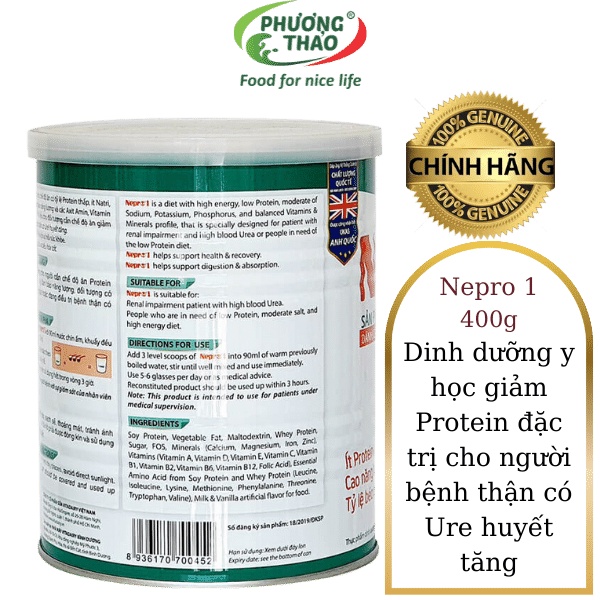 Sữa Nepro 1 400g (dành cho người bệnh thận) Date 2023