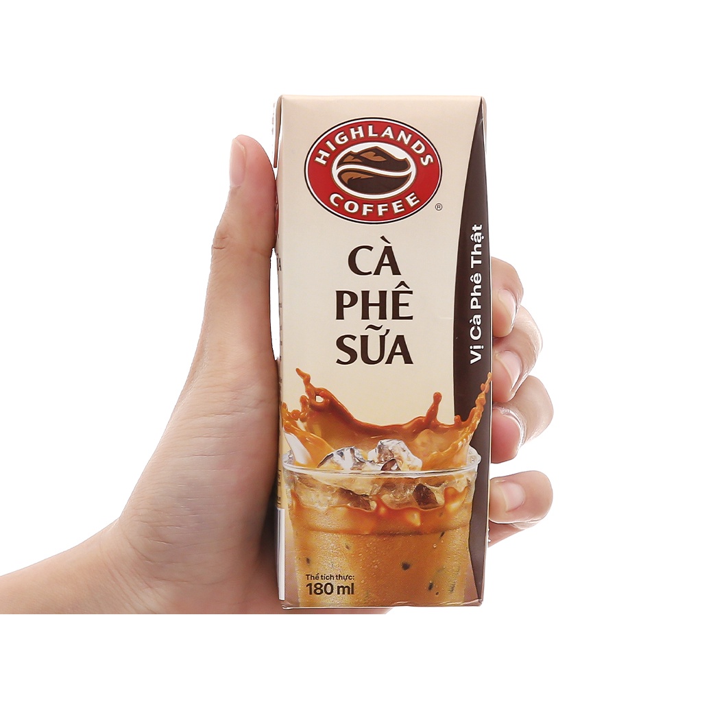 Lốc cà phê sữa hộp Highlands Coffee 180ml/hộp | BigBuy360 - bigbuy360.vn