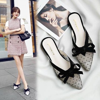 Dép sục lưới chấm bi