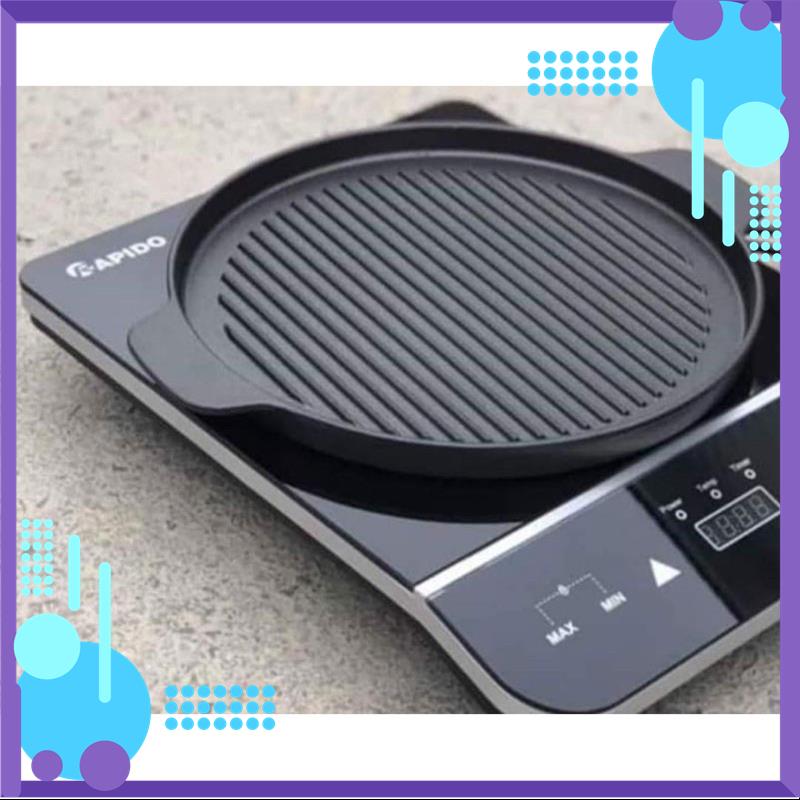 Chảo nướng gang đúc chống dính Rapido thách thức mọi loại bếp, mọi loại thịt. Size 24cm,26cm MSP94865