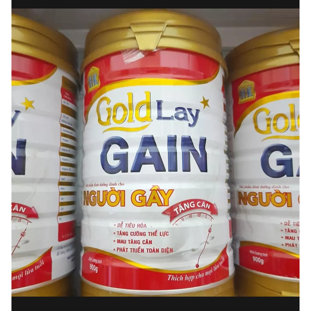 [Combo 2 lon] Sữa tăng cân cho người gầy goldlay gain 900g - HSD 2025