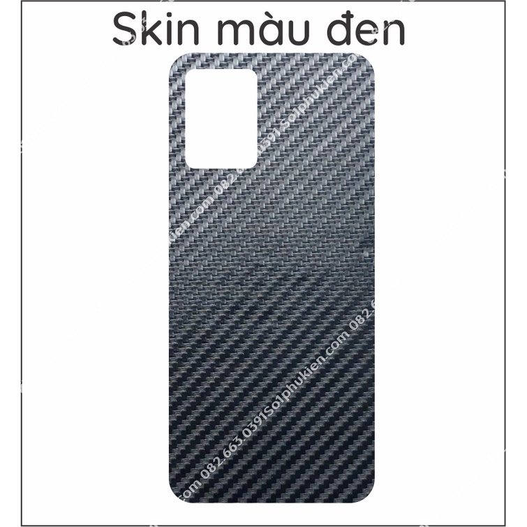 Miếng dán mặt lưng skin carbon Vivo Y21 Y21s Y33s
