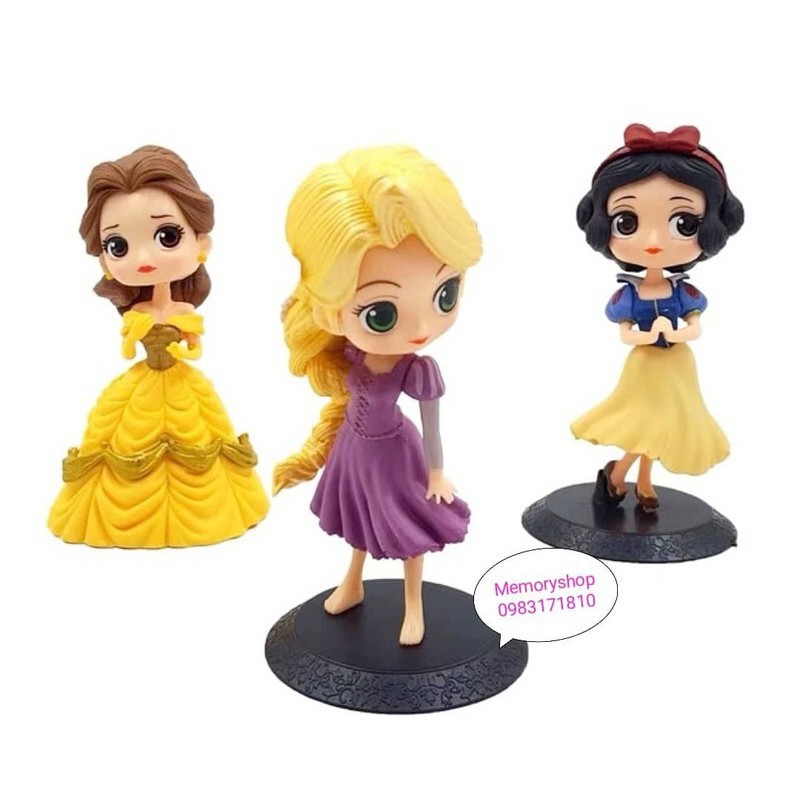 Bộ 3 búp bê mô hình công chúa Disney ELSA ANNA WINKLE BELL - Hàng nhập khẩu