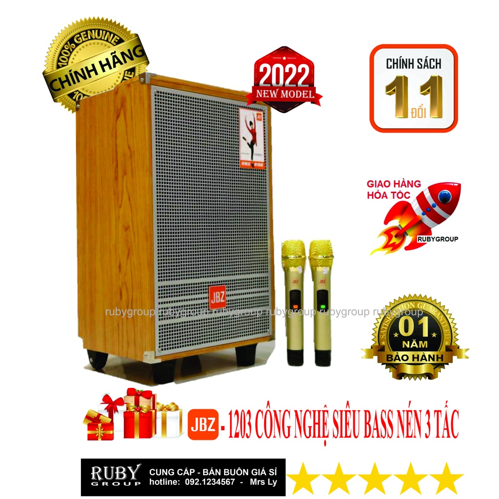 Loa kéo di động karaoke bluetooth JBZ 0803 - 1003 - 1203 – Ruby Group