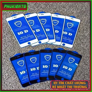 Kinh cường lực iphone 10d full màn- iphone 6/6s/6plus/6splus/7/7plus/8/8plus/plus/x/xr/