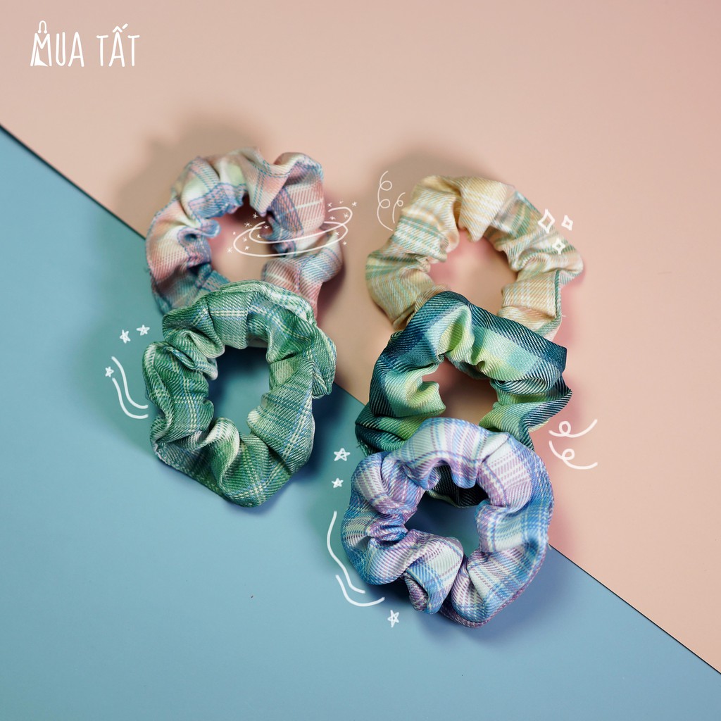 Cột tóc scrunchies họa tiết Mua Tất (muatatshop)