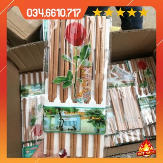 Vỉ 10 đôi đũa gỗ hàng Việt Nam chất lượng cao