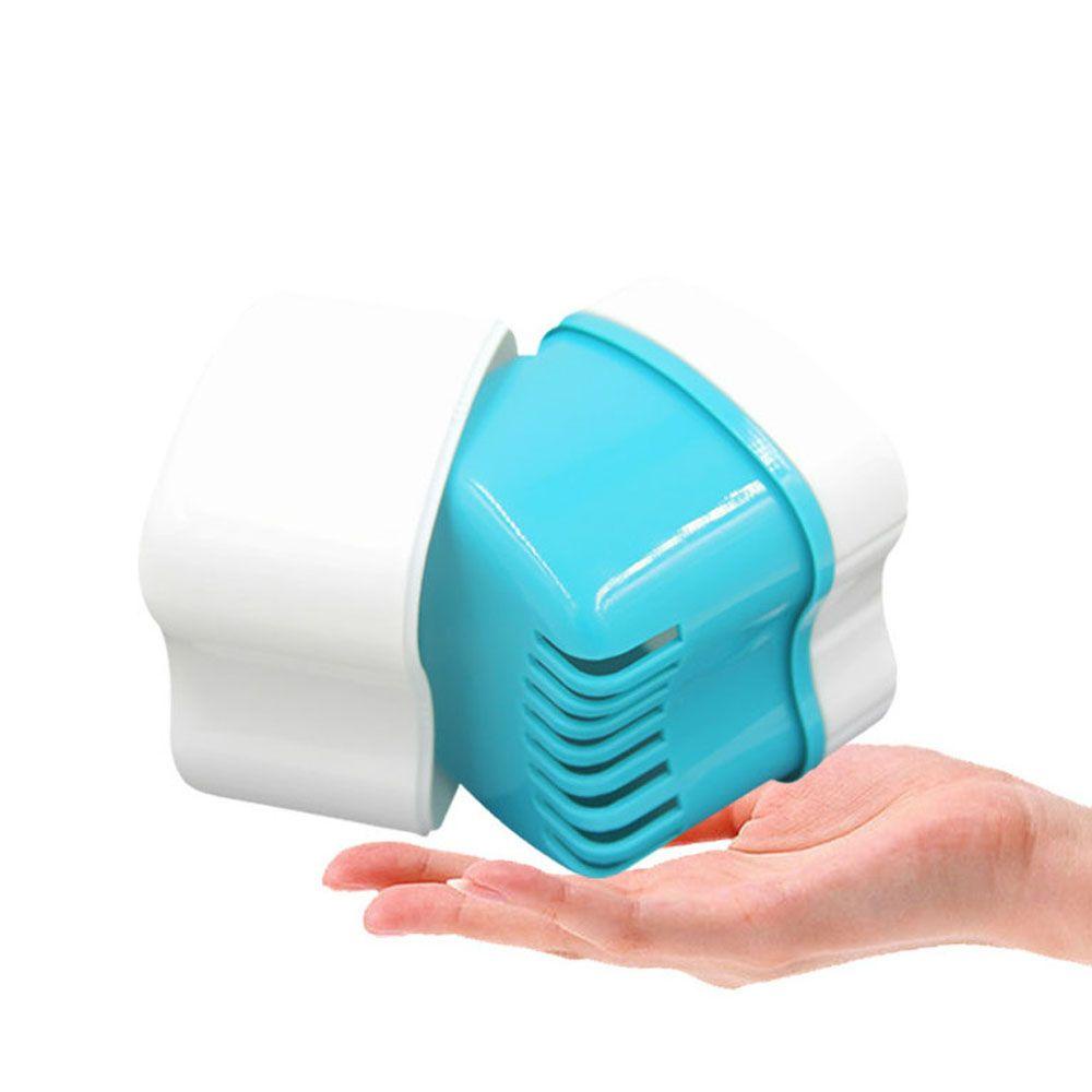 Hộp Đựng Răng Giả Mini Màu Ngà Có Bộ Lọc Làm Sạch Tiện Dụng