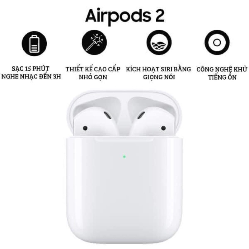 Tai Nge Airpods-Tai Airpods Phiên Bản Nâng Cấp Nhất - Dùng ios Android , Bảo Hành 12 Tháng