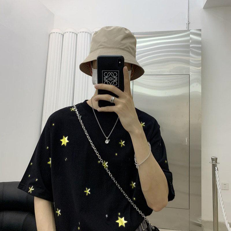 Áo thun Stee FULL STAR Ánh kim loại Unisex