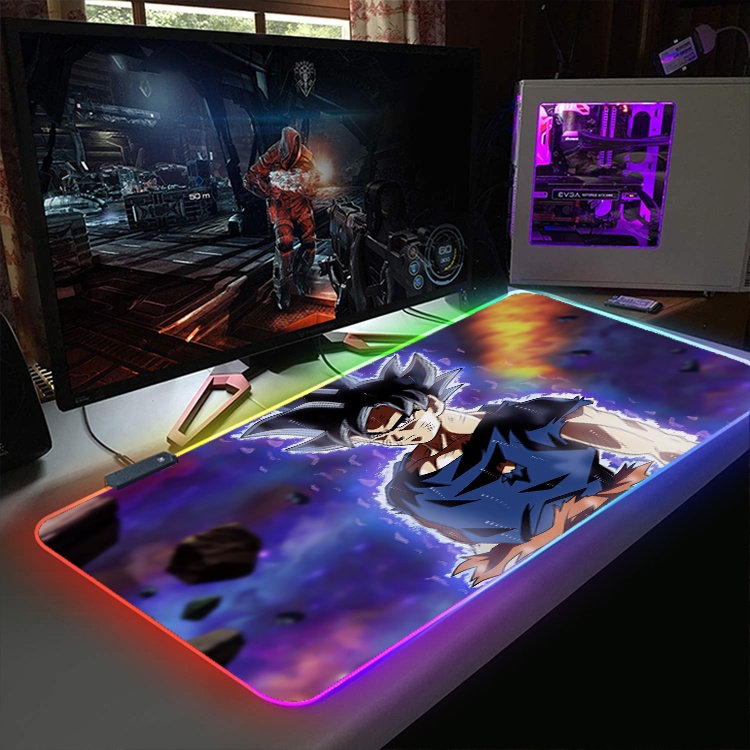 Lót Chuột, Pad Chuột LED RGB Custom ANIME, ONE PIECE, SONGOKU, NARUTO Size 80x30cm