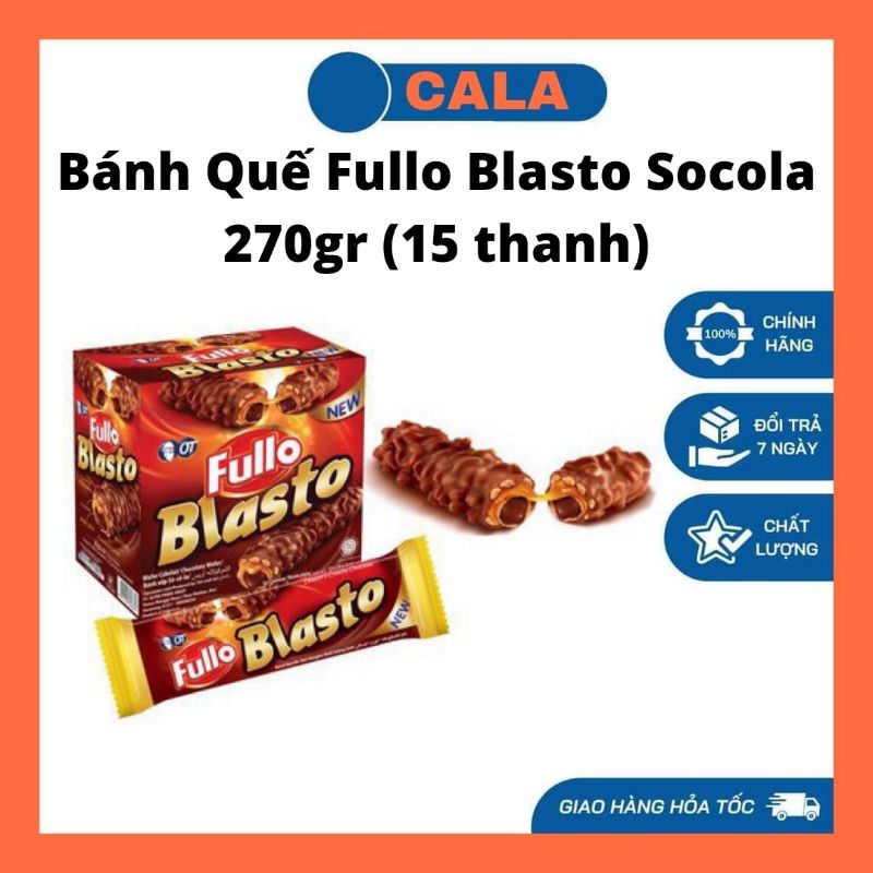 Bánh Quế Fullo Blasto Sôcôla 270gr (15 thanh)