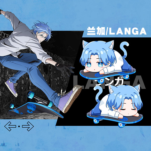 Gối Nhồi Bông Hình Nhân Vật Hoạt Hình Miya Langa Reki Sk8