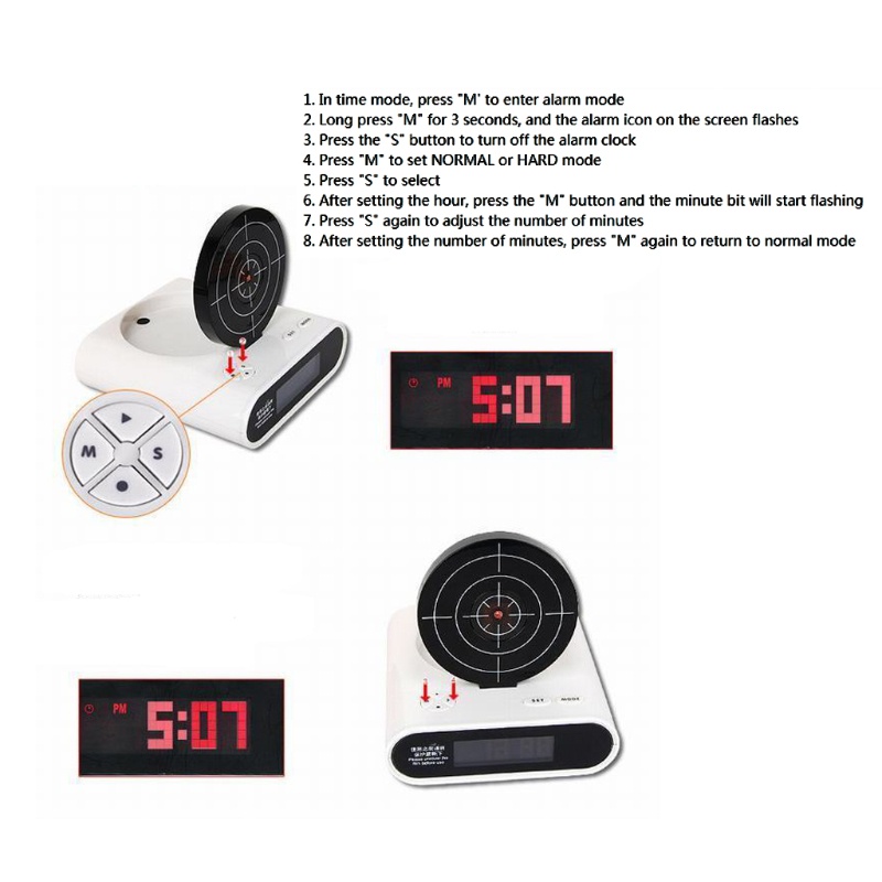 Đồng Hồ Báo Thức Kỹ Thuật Số Độc Đáo Cho Bé