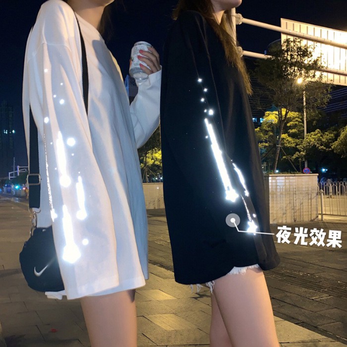 [ HÀNG Xả Sốc] Áo thun cotton đông phản quang hàng Quảng Châu cao cấp