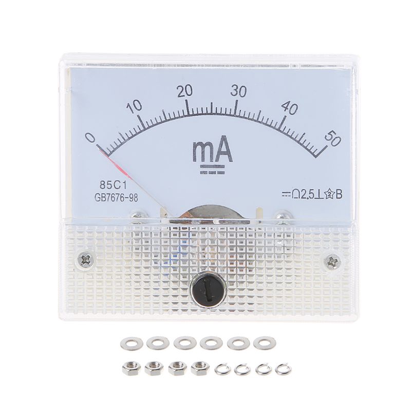 Đồng Hồ Đo Cường Độ Dòng Điện Dc 1 / 2 / 3 / 30 / 50 / 100a 50 / 100 / 200 / 500ma