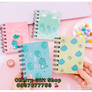 Sổ Tay Lò Xo Mini Sổ Tay Ghi Chép Mini Khủng Long Siêu Dễ Thương