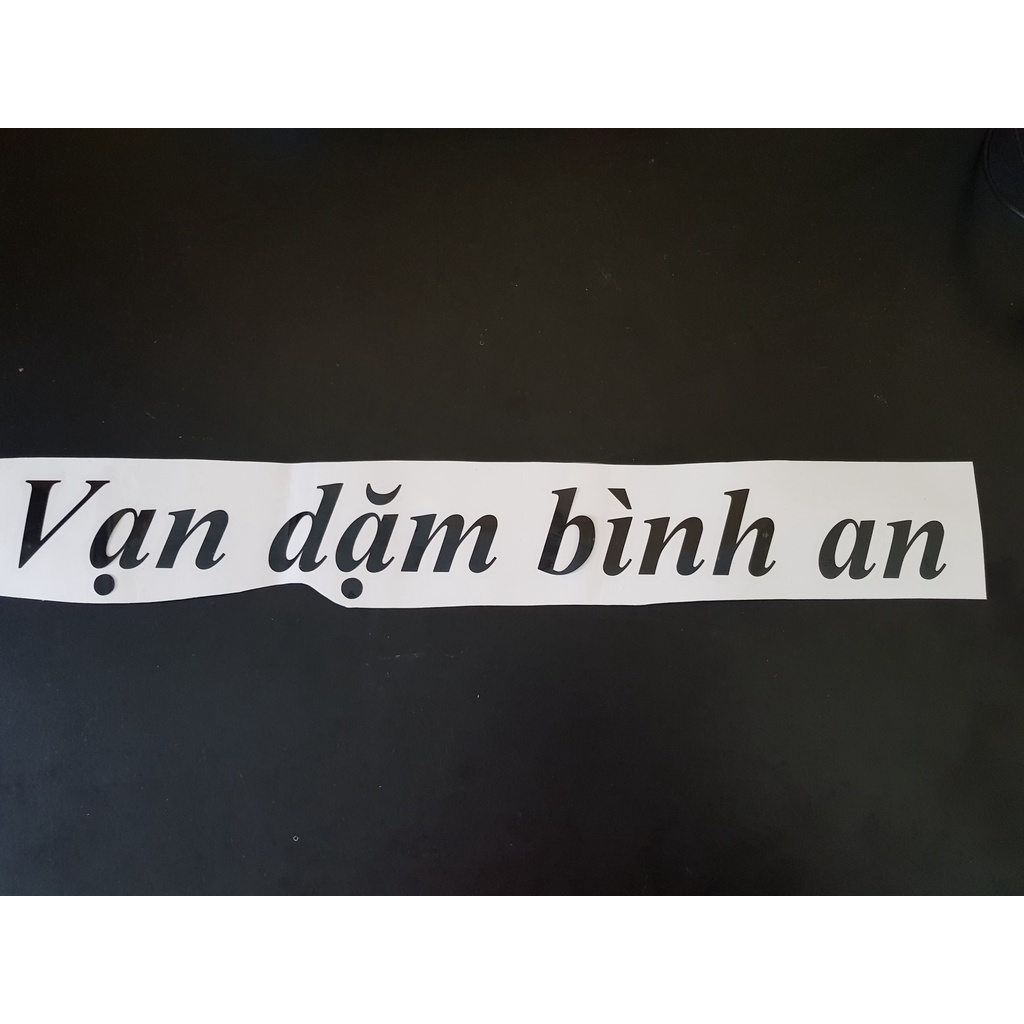 Tem dán ô tô Vạn dặm bình an