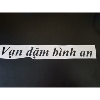 Tem dán ô tô Vạn dặm bình an
