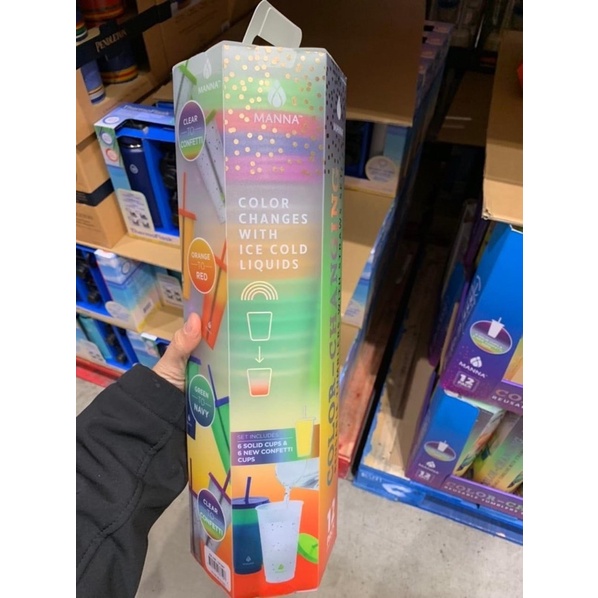 LY ĐỔI MÀU THEO NHIỆT ĐỘ MANNA COLOR CHANGING REUSABLE TUMBLERS 710ml
