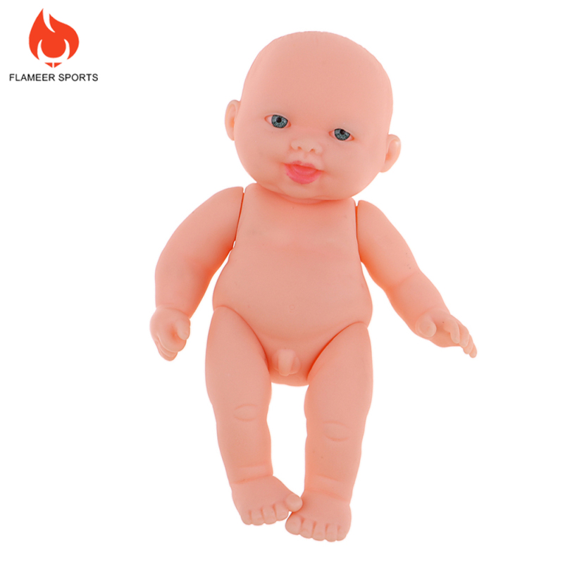 Flameer Sports Lifelike Newborn Boy Baby Doll Handmade Kids Birthday Gift Emulated Dolls