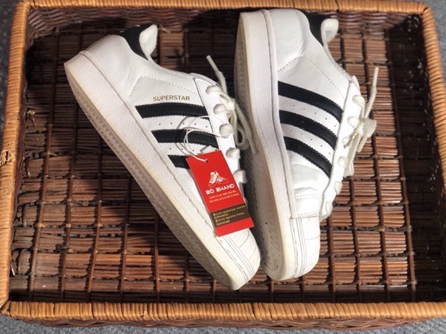 Giày adidas superstar real -secondhand ,cond cao giá mềm
