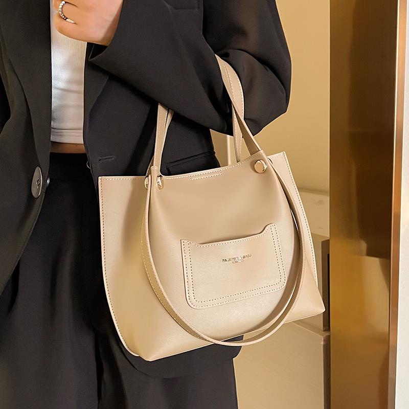 IELGY Túi Đeo Vai Cỡ Lớn Có Khóa Nam Châm Phong Cách retro Cho Nữ