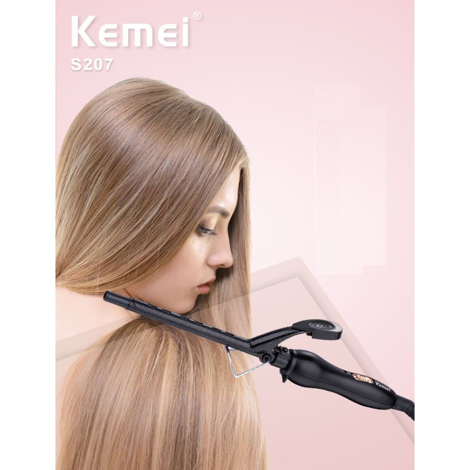 Máy Uốn Xoăn Size Bé 12mm Kemei S207