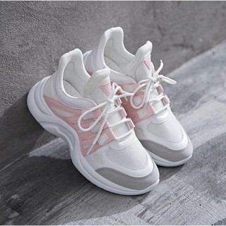 Giày Sneaker Nữ TOPSHOES MS18 Giày Thể Thao Nữ Có Đế Tăng Chiều Cao Cho Cô Nàng Cá Tính Chính Hãng TOPSHOES Size 36 -3 9