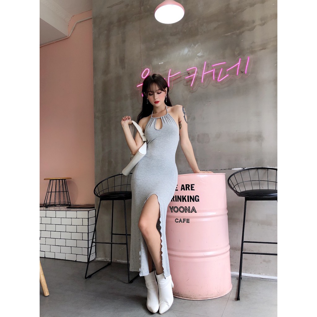 Đầm Body Yếm Xẻ Đùi - YD196270