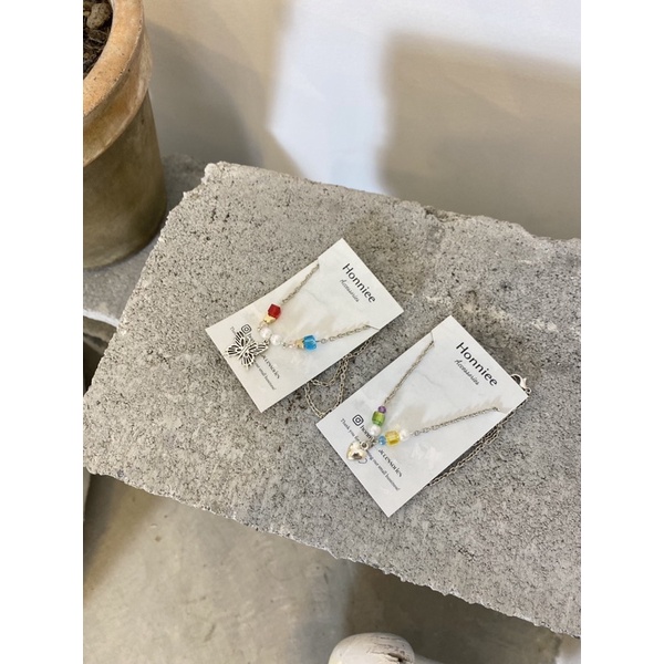 Vòng cổ mix hạt pha lê - Kylie Necklace