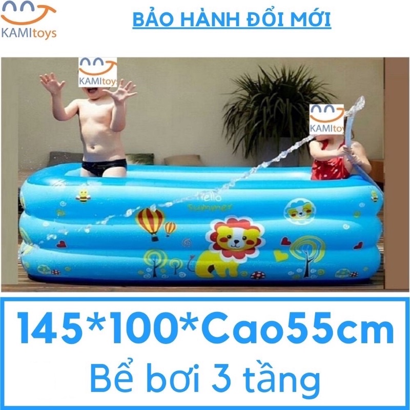 BỂ BƠI PHAO CHO BÉ (1,5m-1,8m-2,1m-3 tầng) TẶNG KÈM BƠM ĐIỆN