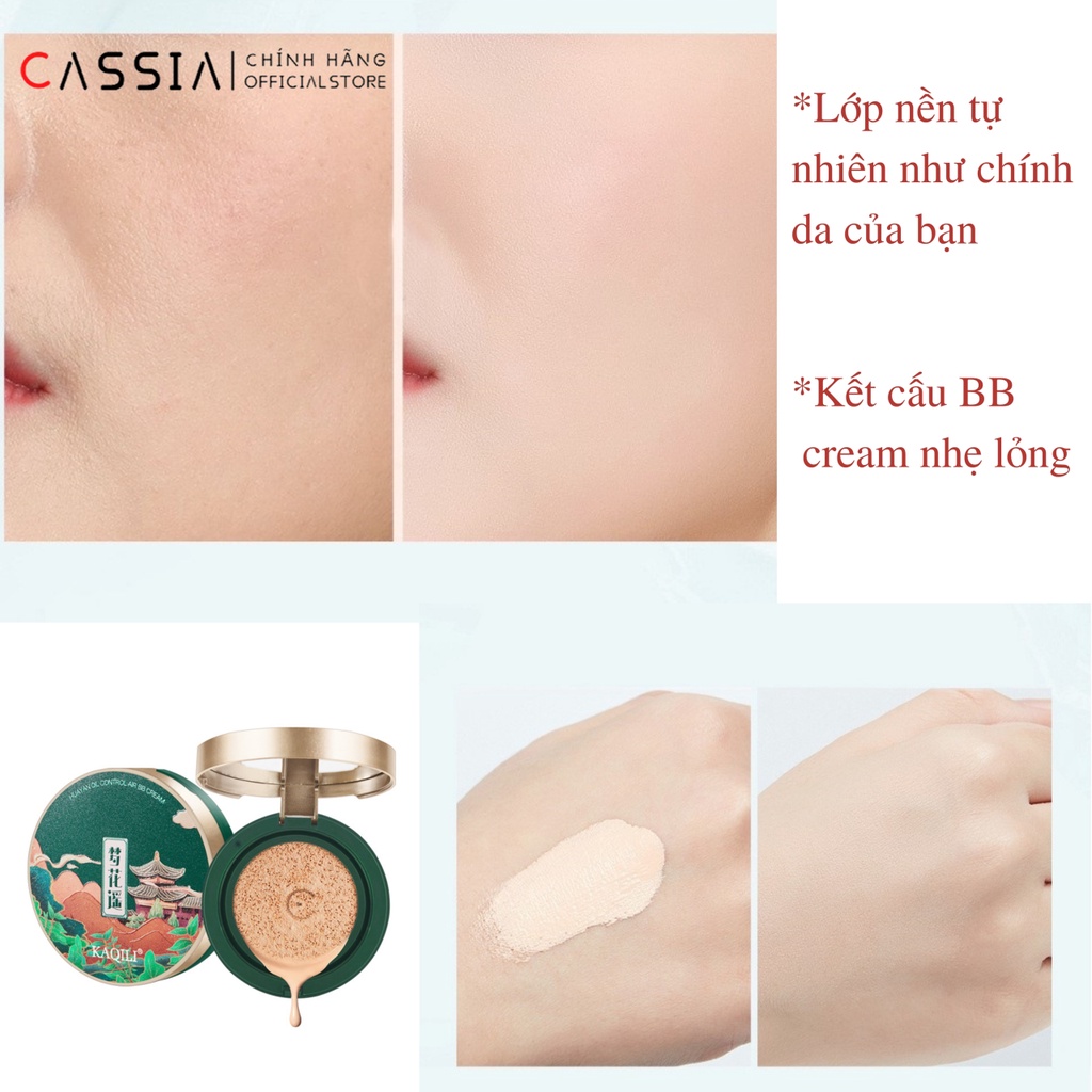 [Mua 1 tặng 2]Phấn Nước BB Cream Air Cushion KAQILI Che Khuyết Điểm Mịn Màng Tự Nhiên Kiềm Dầu ( Kèm 2 Lõi Thay Thế)