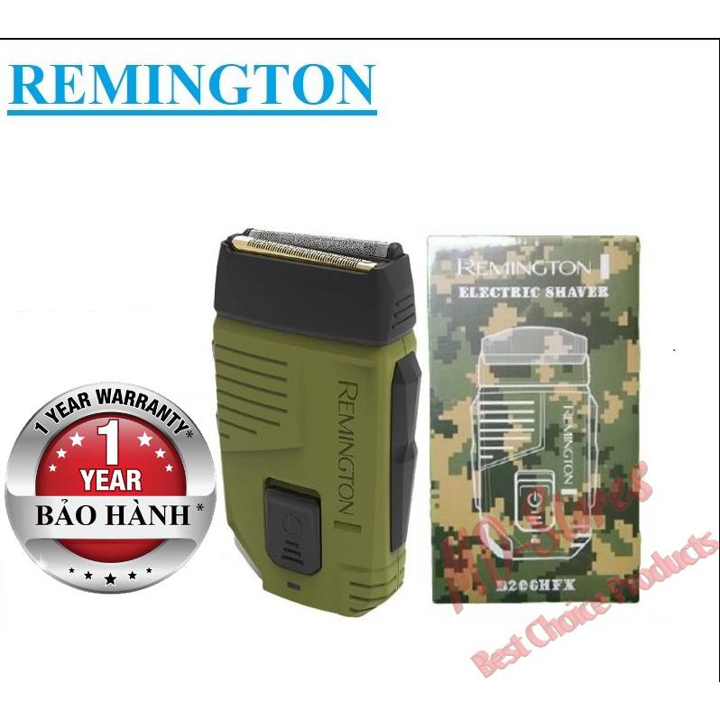 Máy cạo râu nam cao cấp Remington B200HFX chống nước, chống bụi và chống sốc chuẩn quân đội Mỹ. Bảo hành 12 tháng