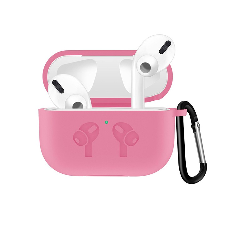 Case Silicon cho tai nghe Airpods Pro Nhựa dẻo kèm móc khóa