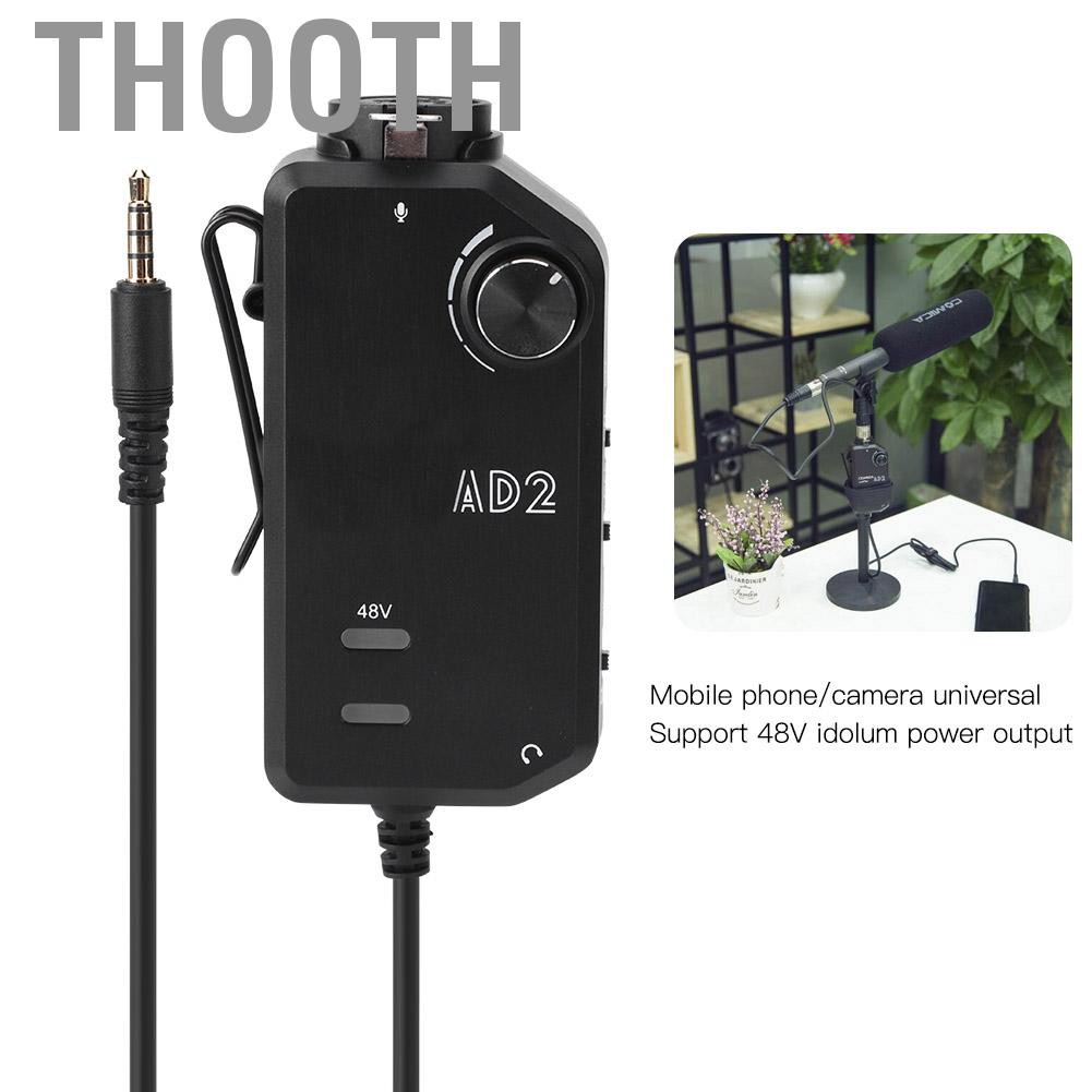 Thooth Made of Abs and Metal Material High Reliability Audio Converter Camera Amplifier for Mobile Phone/camera Universal