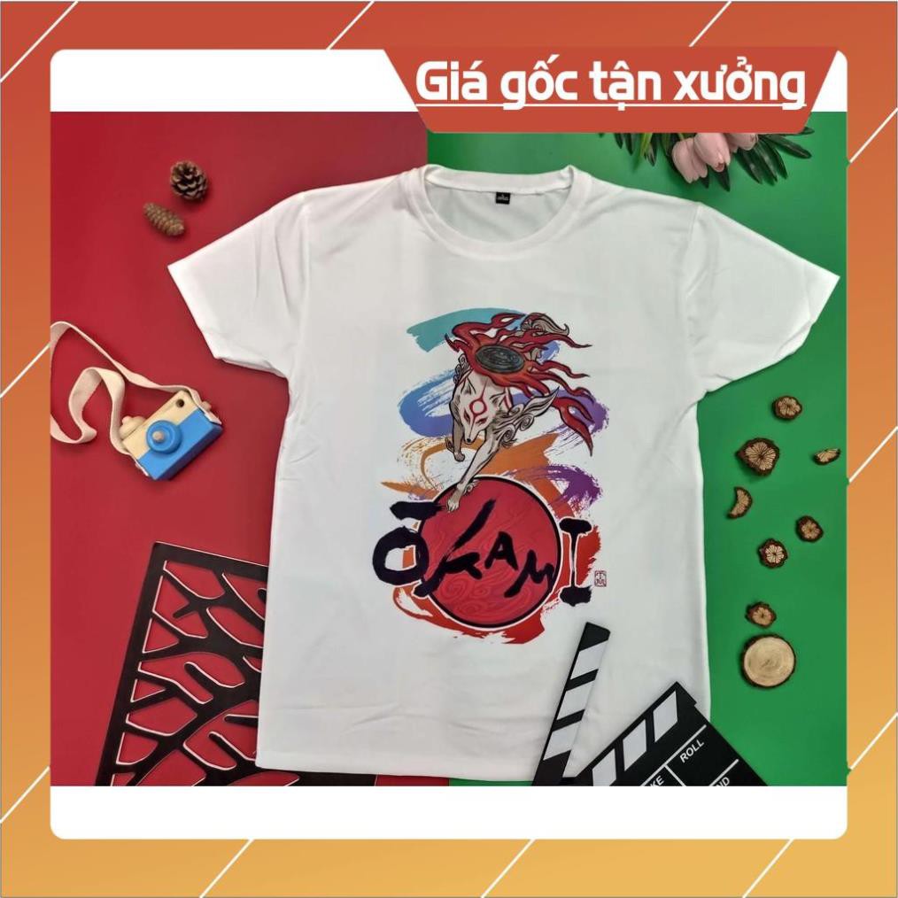 SALE!!! Áo thun unisex Okami Amaterasu Mẫu 2 Giá Rẻ