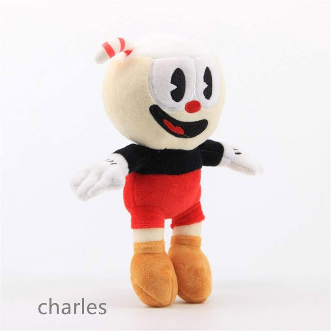 Đồ chơi nhồi bông hình Cuphead 9.8 inch
