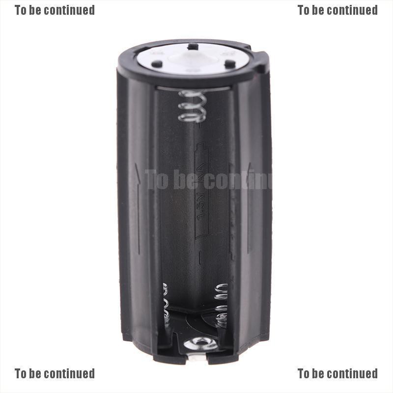 1/3Pcs 3x AA to D Size Battery Adapter Converter Holder Case Box